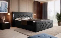 Boxspringbett Elegance mit LED, USB und Stauraum