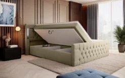 Boxspringbett Elegance mit LED, USB und Stauraum