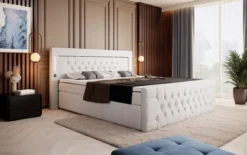 Boxspringbett Elegance mit LED, USB und Stauraum
