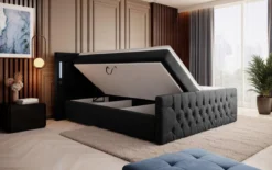 Boxspringbett Elegance mit LED, USB und Stauraum