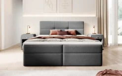 Boxspringbett Eleonora Bouclé mit Stauraum