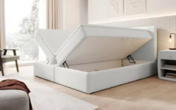 Boxspringbett Eleonora Bouclé mit Stauraum