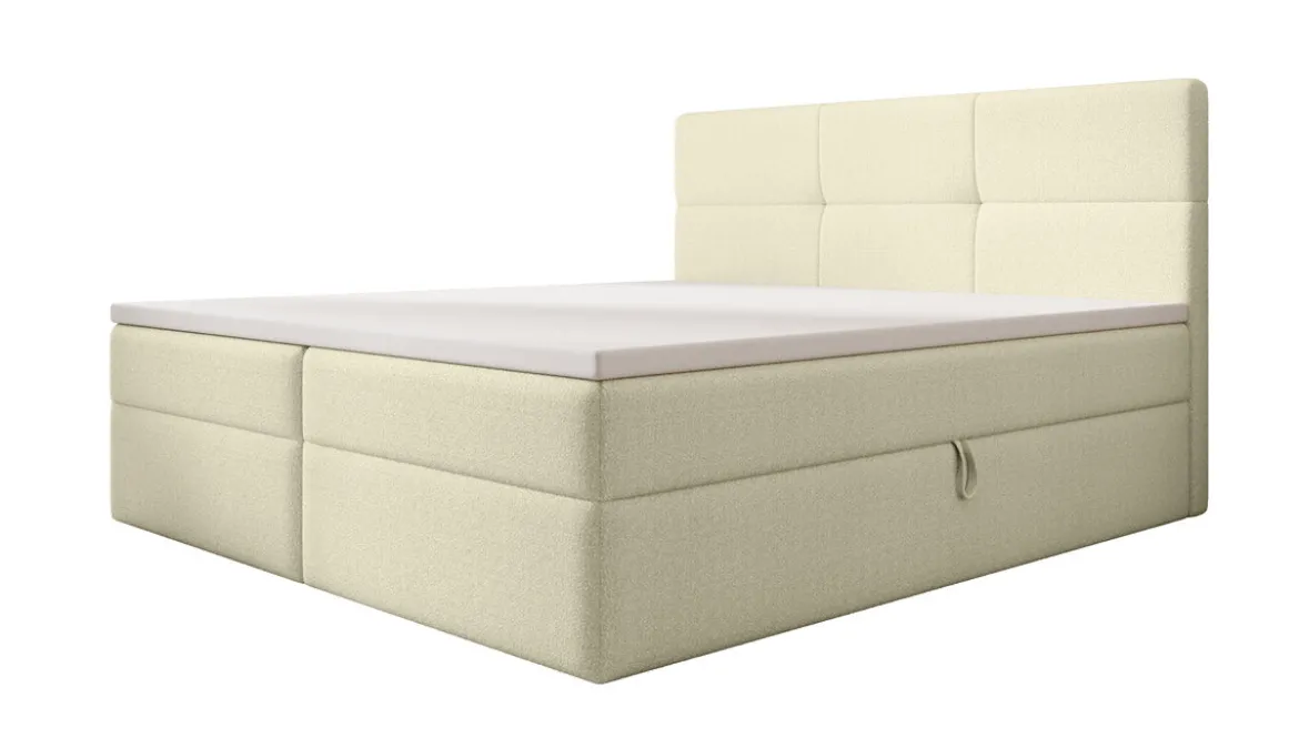 Boxspringbett Eleonora Bouclé mit Stauraum