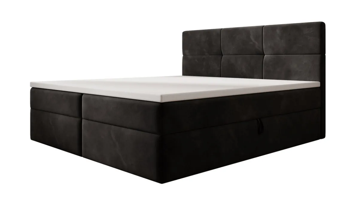 Boxspringbett Eleonora Samt mit Stauraum