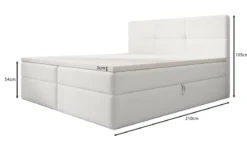 Boxspringbett Eleonora Samt mit Stauraum