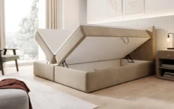 Boxspringbett Eleonora Samt mit Stauraum