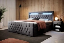 Boxspringbett Gloria mit LED und Stauraum