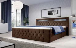 Boxspringbett Gloria mit LED und Stauraum