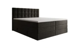 Boxspringbett Grandé in Strukturstoff mit Stauraum