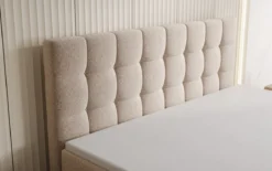 Boxspringbett Grandé in Strukturstoff mit Stauraum