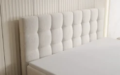 Boxspringbett Grandé in Strukturstoff mit Stauraum