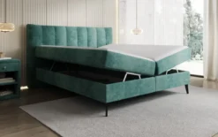 Boxspringbett Ines in Cord mit Stauraum