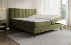 Boxspringbett Ines in Cord mit Stauraum