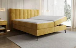 Boxspringbett Ines in Cord mit Stauraum