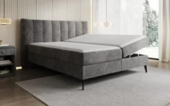 Boxspringbett Ines in Cord mit Stauraum