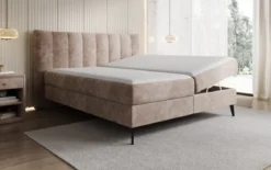 Boxspringbett Ines in Cord mit Stauraum