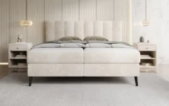 Boxspringbett Ines in Cord mit Stauraum