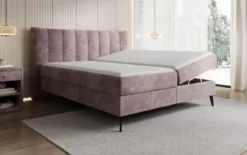Boxspringbett Ines in Cord mit Stauraum
