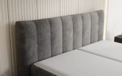 Boxspringbett Ines in Cord mit Stauraum