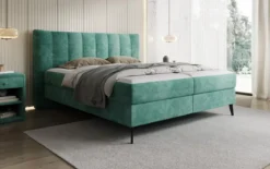 Boxspringbett Ines in Cord mit Stauraum