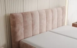 Boxspringbett Ines in Cord mit Stauraum