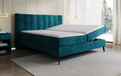 Boxspringbett Ines in Cord mit Stauraum
