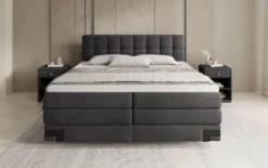 Boxspringbett Isabell mit Stauraum in Samt