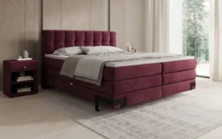 Boxspringbett Isabell mit Stauraum in Samt