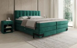 Boxspringbett Isabell mit Stauraum in Samt