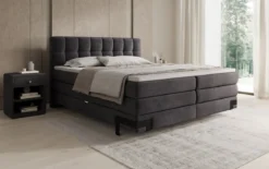 Boxspringbett Isabell mit Stauraum in Samt