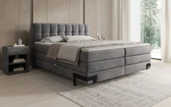 Boxspringbett Isabell mit Stauraum in Samt
