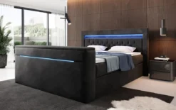 Boxspringbett Jupiter mit TV Lift, RGB und Stauraum