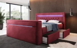 Boxspringbett Jupiter mit TV Lift, RGB und Stauraum