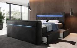 Boxspringbett Jupiter mit TV Lift, RGB und Stauraum