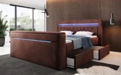 Boxspringbett Jupiter mit TV Lift, RGB und Stauraum
