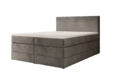 Boxspringbett Lavero mit Stauraum in Samt