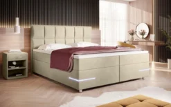 Boxspringbett Lea mit LED (Samt)
