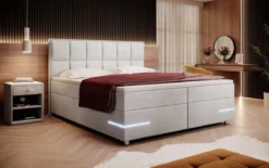 Boxspringbett Lea mit LED (Samt)