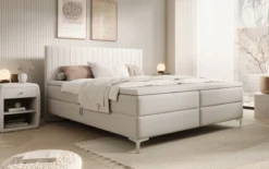 Boxspringbett Leona Kunstleder mit Stauraum