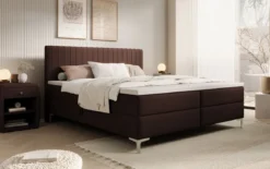 Boxspringbett Leona Kunstleder mit Stauraum