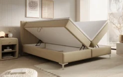 Boxspringbett Leona Kunstleder mit Stauraum