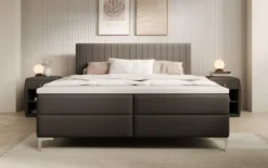 Boxspringbett Leona Kunstleder mit Stauraum