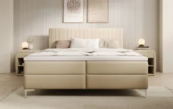 Boxspringbett Leona Kunstleder mit Stauraum
