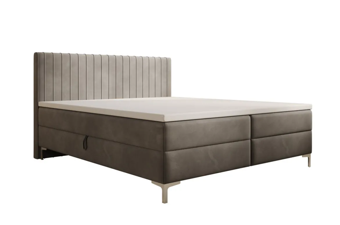 Boxspringbett Leona Samt mit Stauraum
