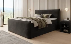 Boxspringbett Liana II mit hochklappbarem Stauraum in Samt
