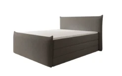 Boxspringbett Liana II mit hochklappbarem Stauraum in Teddy Bouclé