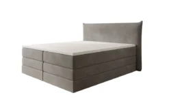 Boxspringbett Liana mit hochklappbarem Stauraum in Samt