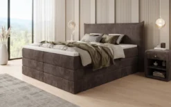 Boxspringbett Liana mit hochklappbarem Stauraum in Cord