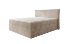 Boxspringbett Liana mit hochklappbarem Stauraum in Cord
