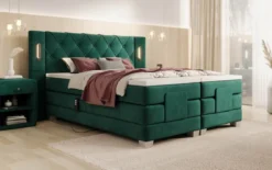 Boxspringbett Livano Samt elektrisch verstellbar mit LED